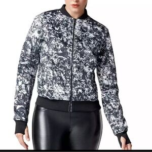 Blanc Noir Reversible‎ Bomber Jacket Quilted Women's Small